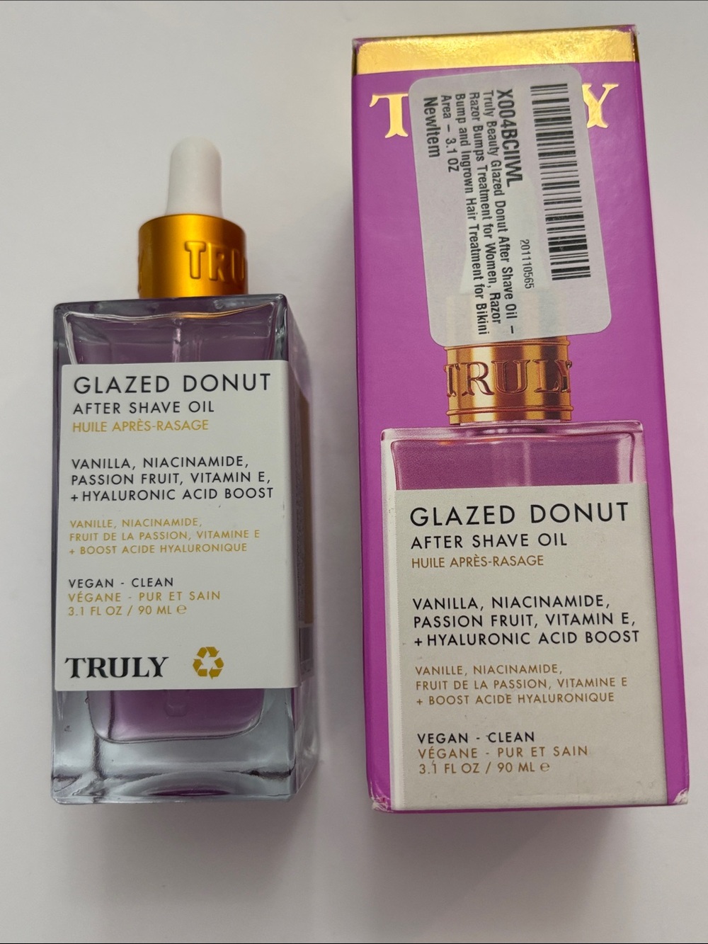 NWT Truly GLAZED DONUT AFTER SHAVE OIL 3.1 fl oz